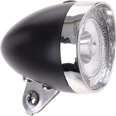 Simson Koplamp voorvork - klassiek design - spatwaterdicht - 4 LUX - zwart