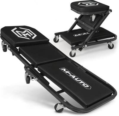 Opvouwbare 2-in-1 Auto Creeper & Garage Stoel - Verstelbare Roller met 350 lbs Capaciteit