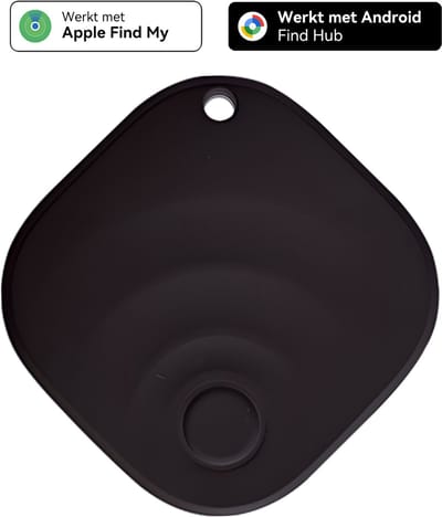 Rayofi Air Tag-Bluetooth Tracker & KeyFinder - Werkt met Apple Find My & Android Find My Device - Tracker Apple iPhone & Android - Zwart