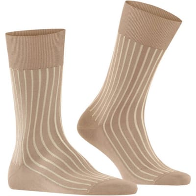 FALKE Shadow gedessineerd katoen sokken heren bruin - maat 43-44
