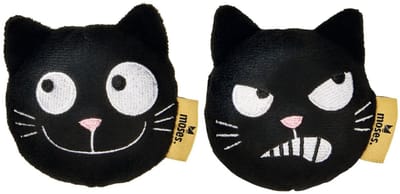 Ed the Cat Anti Stressbal Smile - Set 2 - Zwart - Vrolijk en Frustratie