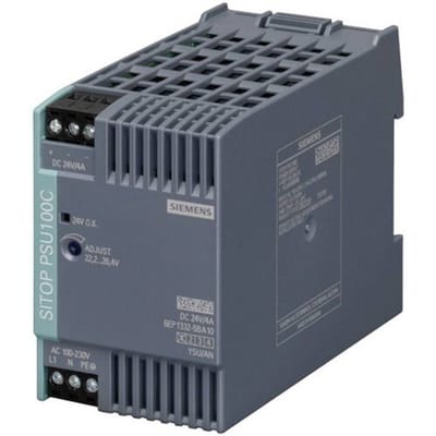 Siemens 6EP13325BA10 DIN-rail netvoeding 24 V/DC 4 A 96 W Aantal uitgangen:1 x Inhoud 1 stuk(s)