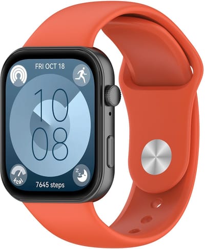 By Qubix - Siliconen sportband - Oranje - geschikt voor Huawei Watch Fit 5 / 4 / 3