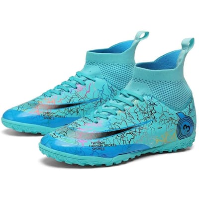 Heren Voetbalschoenen Voetbalschoenen Hoge Enkel Kinder Voetbalschoenen Training Sport Sneakers Ultralichte Gras Voetbalschoenen 33