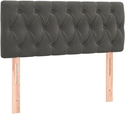 Hoofdbord Bed - Hoofdeinde Slaapkamer - Rugondersteuning Bed - In hoogte verstelbaar - 100x7x78/88 cm - Donkergrijs