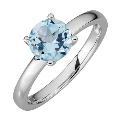 Orolino Ring Gold 585 mit Blautopas (beh.) Sky blue