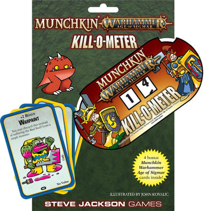 Munchkin Warhammer Age Of Sigmar: Kill-O-Meter - Uitbreiding - Engelstalig - Life Counter - 4 Extra Cards for Munchkin Warhammer Age of Sigmar