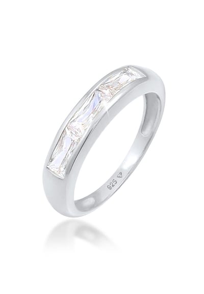 Elli - Ring - Dames Sprankelend Statement met Zirkonia Kristallen in 925 Sterling Zilver Verguld - Dames