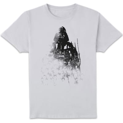 Star Wars Faded Vader Unisex T-Shirt - White - 3XL