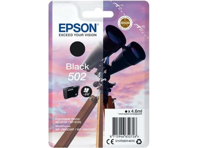 EPSON Cartouche d'encre 502 Noir - Jumelles (C13T02V14010)