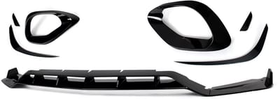 Voorbumper - Voor Mercedes C-Klasse W206 C300 2022-2024 - Auto accessoires - Lipspoiler - Mistlamp cover - Canard trim