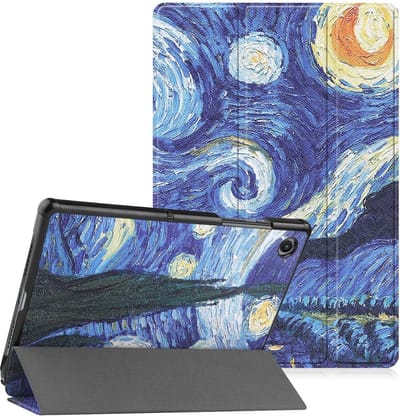 Samsung Galaxy Tab A8 Hoes Sterrennacht Print - Samsung Tab A8 hoesje (10.5 inch 2021) smart cover - Tab A8 hoes bookcase - hoes Samsung Tab A8 2021 - hoesje Samsung Galaxy Tab A8 2021