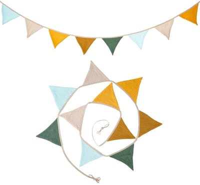 Dailygoods- Vlag Felle Kleuren - Treinvlag - Muurdecoratie