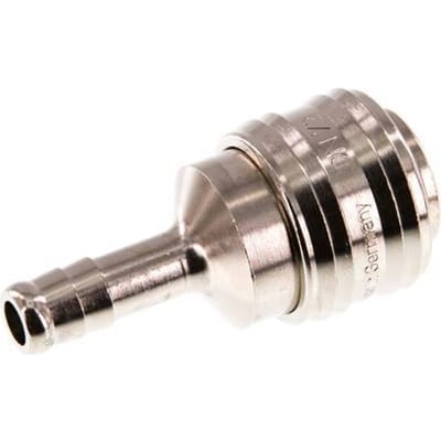 Vernikkeld Messing DN 7.2 (Euro) Luchtkoppeling Snelkoppeling 8 mm Slangpilaar