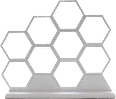 Sieraden Display Rek - Oorbelhouder Organizer - Sieraden Presenteren - Honingraat Ontwerp - 18 Gaten - Wit