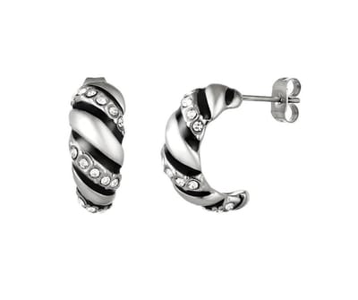 Jewels by Jenty | Oorbellen baquette | Yehwang | zilver | chic | hip | cool | Cadeau voor haar | Tieners
