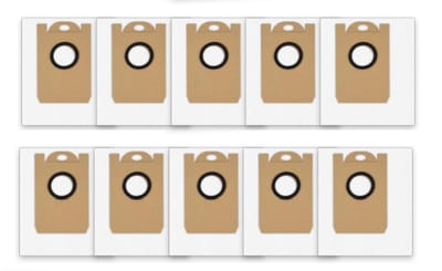 10 stuks Vervangende stofzakken - Voor airrobo T20 , Proscenic M7 Pro / M8 Pro / V980 / S9 robotstofzuiger - accessoirekit- grote capaciteit- stofzuigerzakken