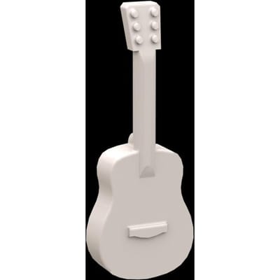MOC 10 STUKS 25975 Gereedschap Muziekinstrument Gitaar Bouwstenen Handheld Rekwisieten Componentstenen Deeltje Speelgoed Kinder Verjaardagscadeau