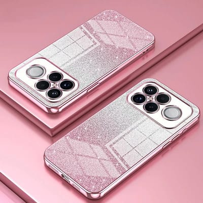 Hoesje geschikt voor Xiaomi Poco F8 Ultra - Phonesta Crystal Sparkle Glitter Silicone Back Cover - Roze