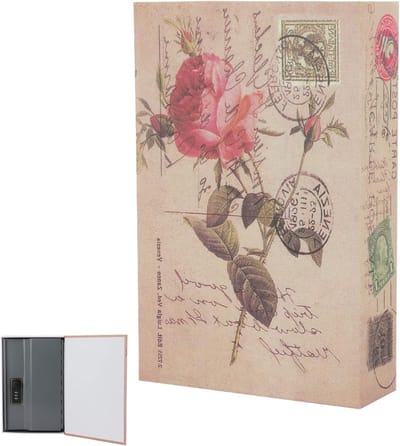 Veilige Opbergdoos voor Boeken en Waardevolle Spullen, Sleutel inbegrepen, 24 x 15.5 x 5 cm, Ideaal voor Geld, Sieraden en Documenten, Perfect voor Thuis en Kantoor