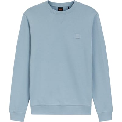 Boss Heren Westart Premium Katoenen Sweatshirt met Crew Hals (Blauw)