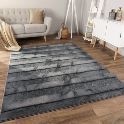 Paco Home Tapijt Bubbel Woonkamer Slaapkamer Hoogpolig bont Geometrisch ontwerp 3D 160x220 cm