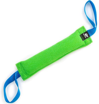 Bijtworst Hond - Trainingsdummy Kussen - Honden Training - 2 Handvatten Nylon - 30 cm Lengte - Groen