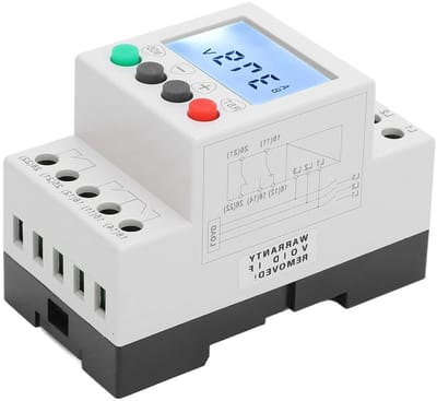 Over- en onderspanningsbeveiliging met fasevolgorde protector en spanningsmonitor voor AC-systemen