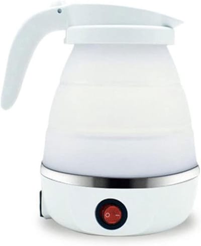 Mini waterkoker - Opvouwbare waterkoker - Reizen en kamperen - Snelle kookfunctie - 1L - Wit