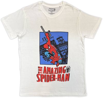 Marvel SpiderMan - Lunge Heren Tshirt - S - Wit