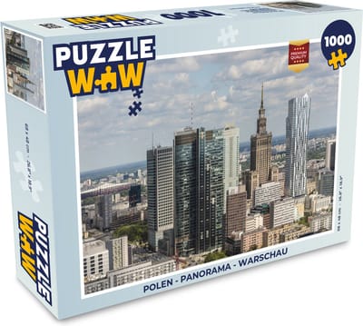 Puzzel Polen - Panorama - Warschau - Legpuzzel - Puzzel 1000 stukjes volwassenen