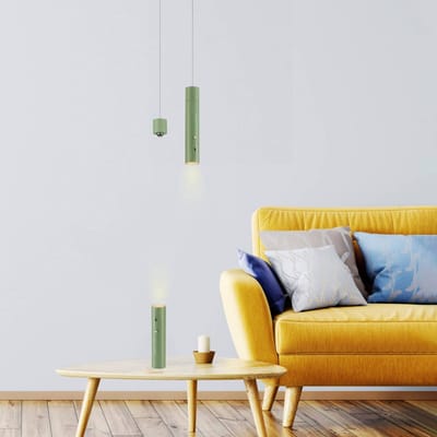 JUST LIGHT. GmbH JUST LIGHT. LED hanglamp op accu Attach, groen, ijzer