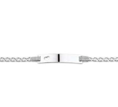 Zilveren Graveerarmband anker plaat 5 1015785