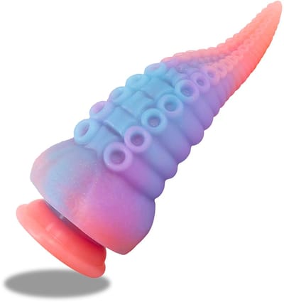 Ynkkvre - Dildo - Sex Toys - Monster Silikon Dildo - Big Anal Glowing Tentacle Dildo - Realistische Tentakelvorm En Donker Nagloeiend Voor Intensieve Stimulatie - 1 Stuks - Voor Vrouwen In Translucent Donkernagloeiend