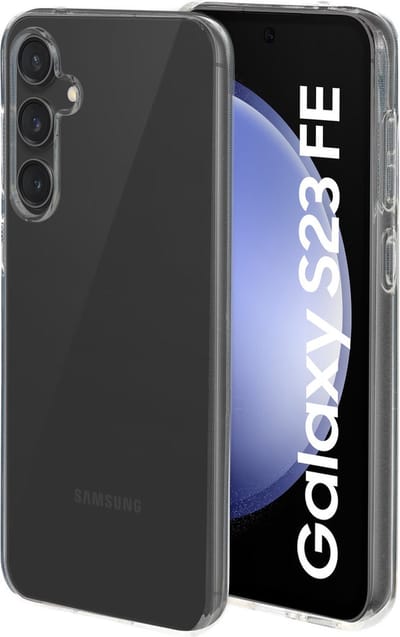 Mobiparts hoesje geschikt voor Samsung Galaxy S23 FE - Zacht TPU - Schokabsorberend TPU - Grip Coating - Transparant