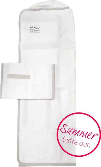 Pacco Piccolo Inbakerdoek Summer - 4-7 kg - Wit