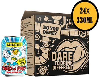 Uiltje Bird of Prey - Alcoholvrij IPA Bier 0,2% - 24-pack 33cl Blikken
