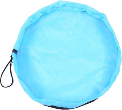 Kinderpuzzelopslagtas - Speelgoedzak trekkoord - Speelgoed organiseren - Waterbestendig ontwerp - 150 cm diameter - Blauw