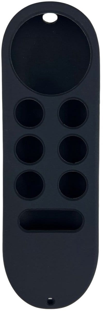Hoesje geschikt voor Chromecast afstandsbediening - Siliconen hoes - Remote cover - Softcase - Geschikt voor Google Chromecast - Beschermhoes - Case - Anti slip hoesje - 1 stuk - Zwart - Jonyx