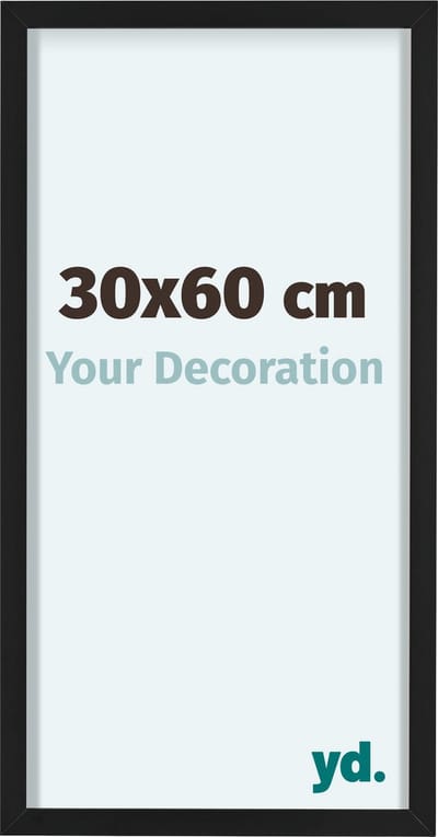 Your Decoration - Fotolijst 30x60 cm - Aluminium - Zwart - Virginia