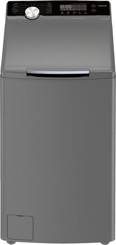 Heinner HWM-TL8013IVKSA++ Bovenlader Wasmachine 8 kg – 1300 tpm – Inverter Motor – Energieklasse A – 15 Programma’s met Trommelreiniging – Kinderslot – Zilver – 5 Jaar Garantie