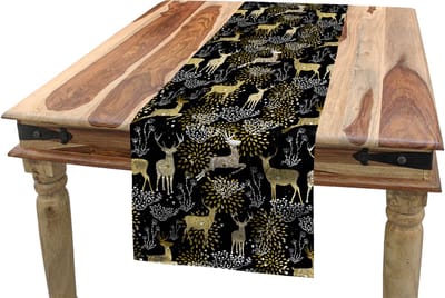 New Bed Kerstmis Oosterse herten Accent Rechthoekige Tafelrunner, 40cm x 300cm