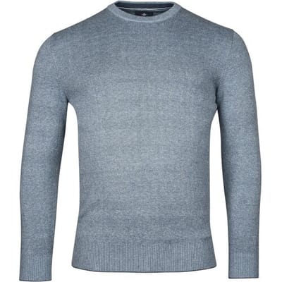 Baileys Trui Crew Neck Allover 2-Tone Licht Blauw / male