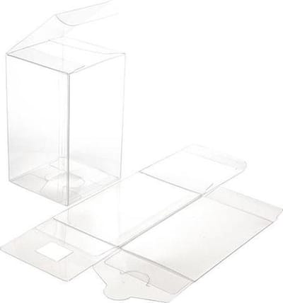 Plastic Doosjes 7,6x7,6x12,7cm Kristalhelder (50 stuks) | transparante doosjes | doorzichtige doosjes