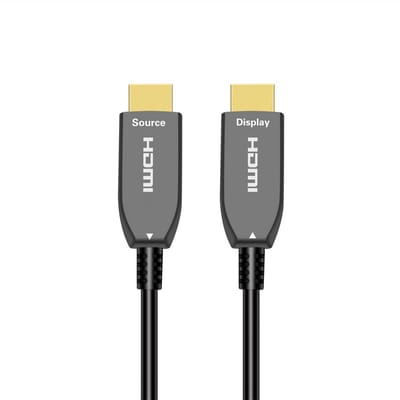 DrPhone TrueView HDMI 2.0 Active Optical Kabel – 1 Meter – 4K @ 60Hz – 18 Gbps – ARC – High Speed met Ethernet – Vergulde Connectors – Glasvezel HDMI Kabel