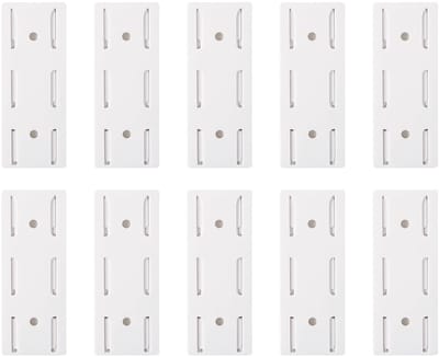 Dailygoods - Set van 10 Zelfklevende Stekkerhouders zonder Boren