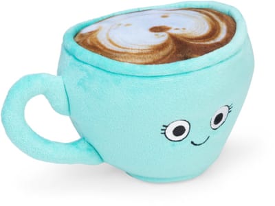 Beeztees Cappuccino - Hondenspeelgoed - Pluche - Blauw - 21x13,5x13 cm