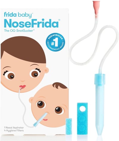 Frida Baby NoseFrida Neusaspirator voor Baby met 4 Hygiënefilters