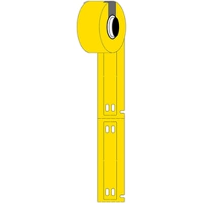 Brady M6-10x60-7598-YL polyurethaan tags geel | 10 mm x 60 mm (origineel)