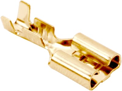 100x Vrouwelijke kabelschoen 6,3 mm – Koperen stekkerbus – Kabelconnector voor elektrische aansluiting - 100 Stuks [05314]